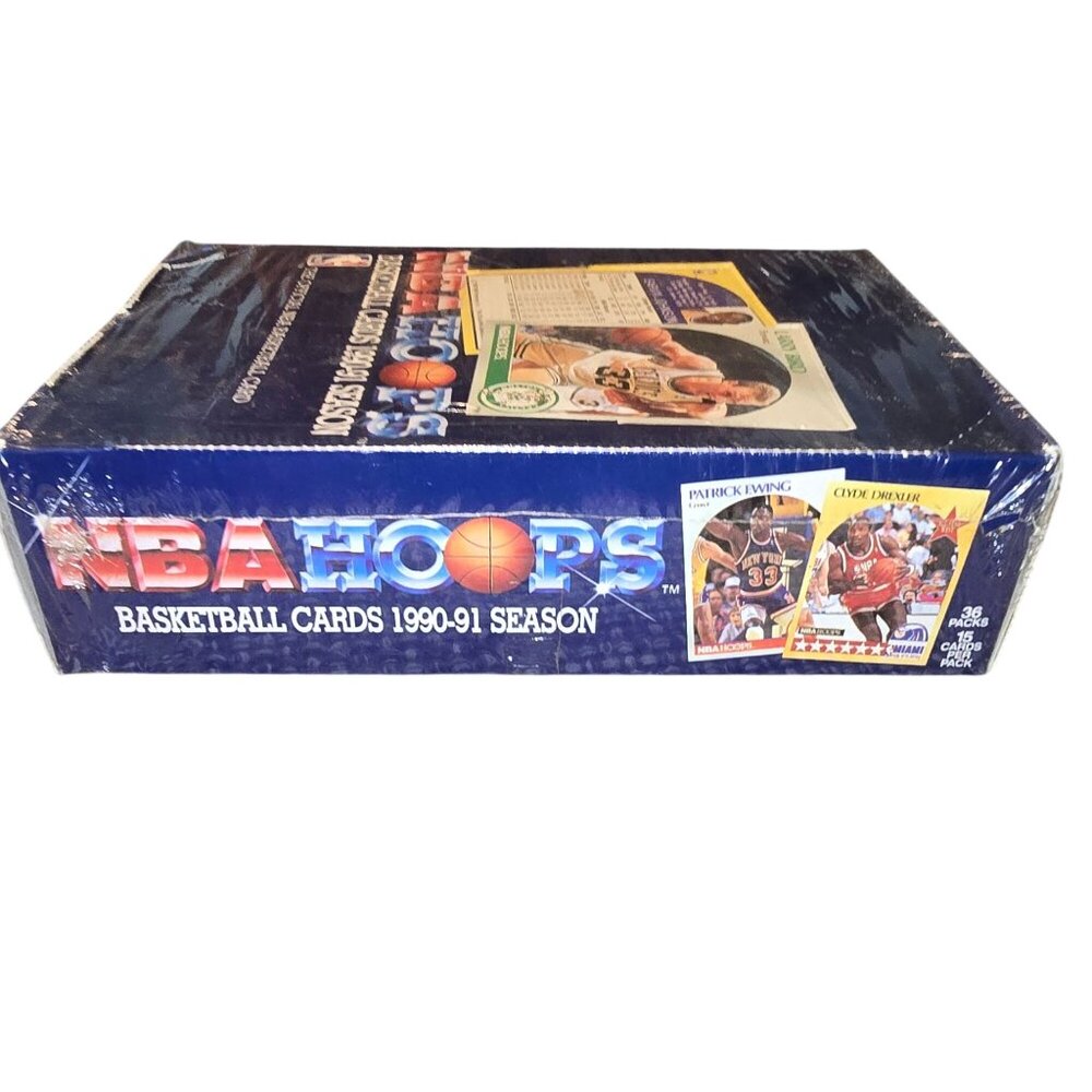 NBA Hoops Basketball Cards 1990-91 Factory-Sealed Box 36 Packs Bird Magic BA16 - Picture 7 of 7